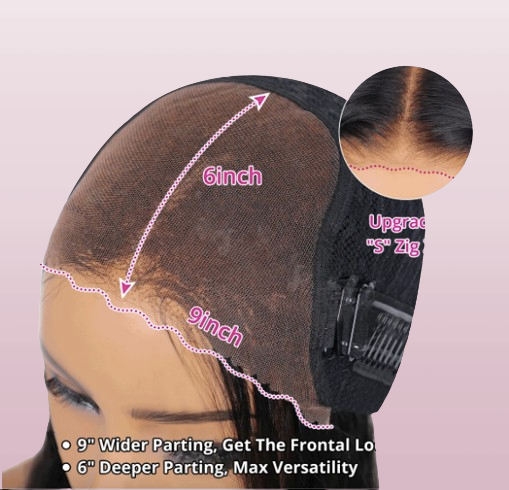 Glueless wig 9 × 6 M-Cap prêt à porter perruque en dentelle sans colle perruques ondulées pré-tout perruque de cheveux humains
